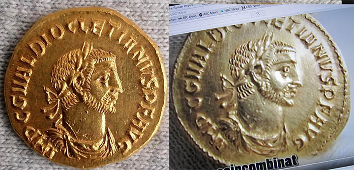 The-Roman-Empire-Diocletian,-284-�-305-Aureus-Gold-Coin